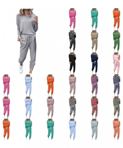 Matching Lounge Sets Women Sweatsuits Sets Two Piece Outfit Long Sleeve Pant Workout Athletic Tracksuits With Pockets 02 Hot ...