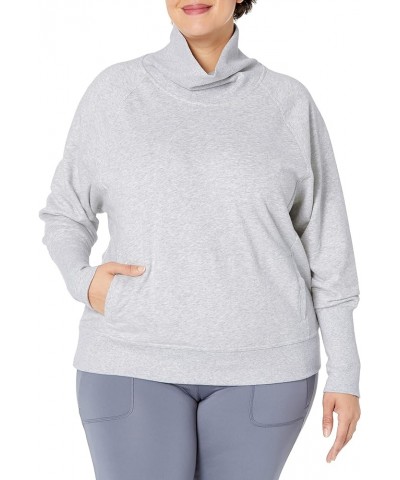 Women's Long Sleeve French Terry Top Heather Gray $12.62 Activewear