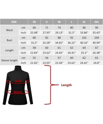 Women's Long Sleeve Turtleneck Shirts Slim Fitted Lightweight Base Layer Casual Tops Beige $8.54 Underwear