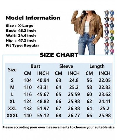 Women's Winter Coat for Women - Vintage Lapel Open Front Cowboy Style Long Sleeve Tassels Cardigan Coat Tops Coats for 1-blac...