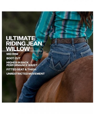 Women's Willow Mid Rise Performance Waist Boot Cut Ultimate Riding Jean Maggie $18.46 Jeans