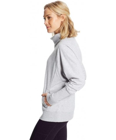 Women's Long Sleeve French Terry Top Heather Gray $12.62 Activewear