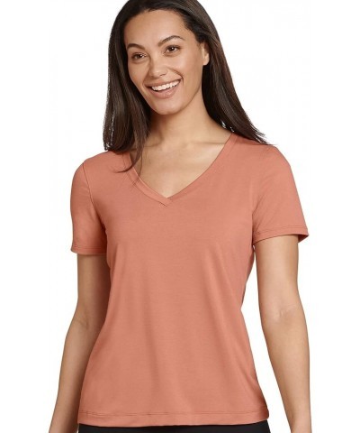 Women's Activewear Everyday V-Neck Tee Rose Gold $6.23 T-Shirts