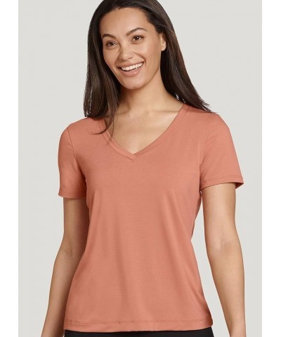 Women's Activewear Everyday V-Neck Tee Rose Gold $6.23 T-Shirts