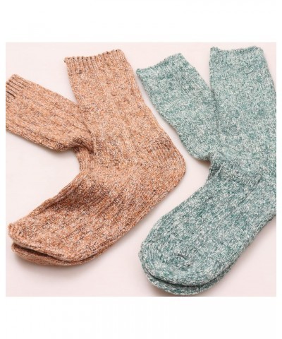 Women's Vintage Knit Cotton Slouch Boot Socks Casual Crew Socks,Thick Knit Wool Socks Gift Socks,Size 5-10,B65 $7.94 Socks