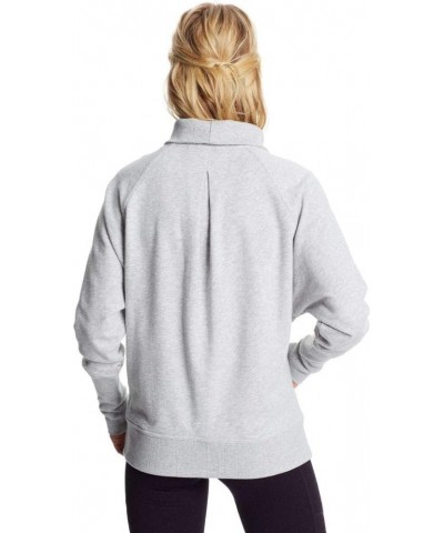 Women's Long Sleeve French Terry Top Heather Gray $12.62 Activewear