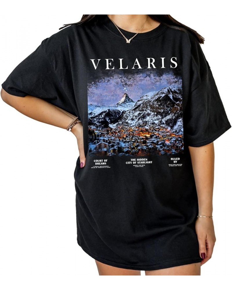 Velaris Shirt - Acotar Sarah J Maas T-Shirt, City of Starlight A Court of Thorns and Roses Bookish Shirt Black $12.51 T-Shirts