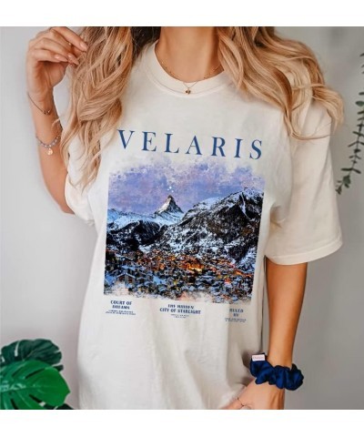 Velaris Shirt - Acotar Sarah J Maas T-Shirt, City of Starlight A Court of Thorns and Roses Bookish Shirt Black $12.51 T-Shirts