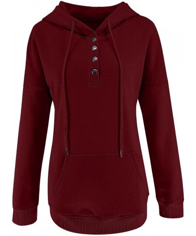 Women's Fall Sweatshirt 2023 Casual Fashion Solid Color Long Sleeve Pullover Hoodies Sweatshirts, S-2XL 1-wine $6.90 Hoodies ...