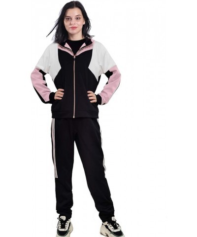 Track Suits for Women Set Casual 2 Piece Outfits Sweatsuit Black 600 $26.54 Activewear