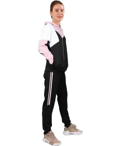 Track Suits for Women Set Casual 2 Piece Outfits Sweatsuit Black 600 $26.54 Activewear