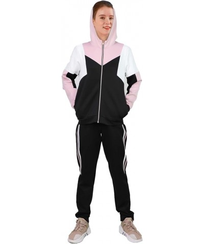 Track Suits for Women Set Casual 2 Piece Outfits Sweatsuit Black 600 $26.54 Activewear