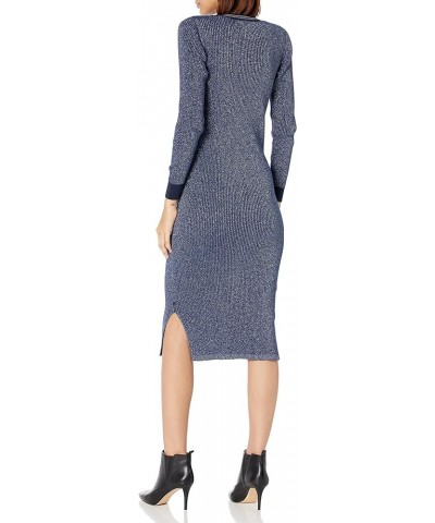 Rent The Runway Pre-Loved Lurex Knitted Midi Dres Blue $22.17 Dresses