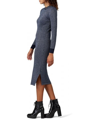 Rent The Runway Pre-Loved Lurex Knitted Midi Dres Blue $22.17 Dresses