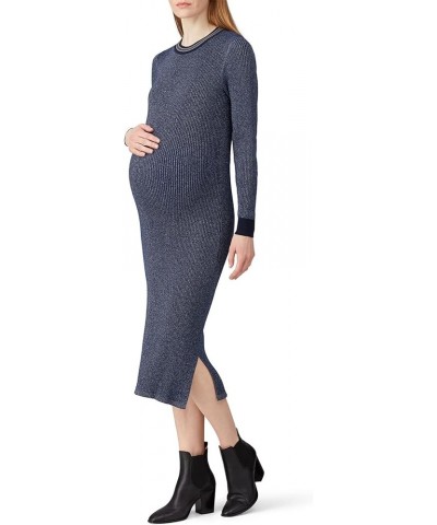 Rent The Runway Pre-Loved Lurex Knitted Midi Dres Blue $22.17 Dresses