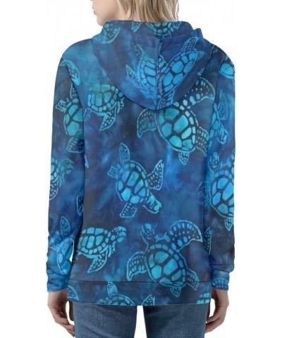 Island Tribal Zipper Women Hoodies with Pocket, Leopard Print,Music Notes Plus Size Hooded Sweatshirt Sport Coat Sea Turtles ...