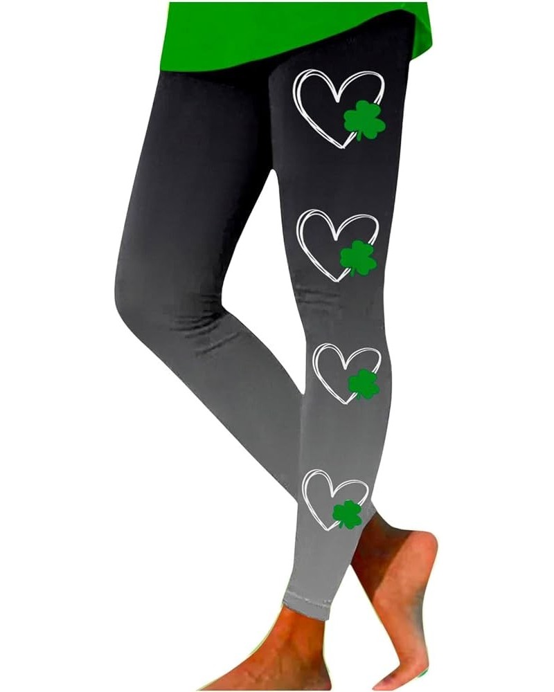 St. Patrick's Day Leggings for Women for Parties Festivals High Waisted Stretch Yoga Pants Full Length Active Tights J $8.99 ...