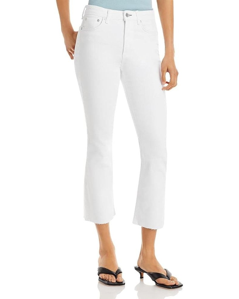 Womens Denim Raw Hem Flare Jeans White $13.76 Jeans