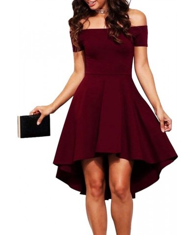 Womens Off Shoulder Short Sleeve Evening Dress Cocktail Skater Dresses C $18.14 Leggings