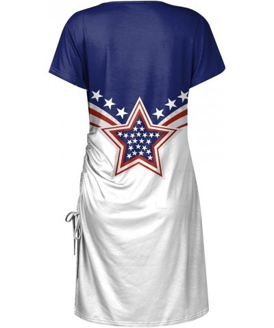 Womens 4Th of July Dress American Flag Sexy Going Out Party Club Bodycon Dress A-navy $9.89 Others