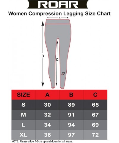 Roar Women's Leggings - Compression Pants for Yoga Running, Gym & Everyday Fitness Multi $12.74 Pants