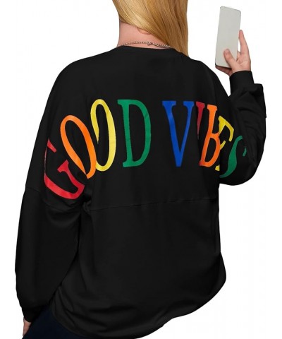 Women's Plus Size Letter Graphic Print Long Sleeve Sweatshirt Pullover Top Black $17.39 Hoodies & Sweatshirts