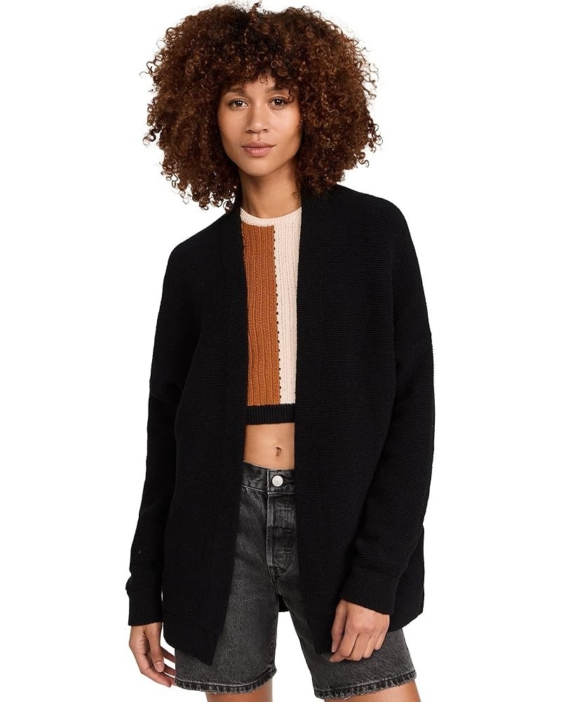 Women's Ottoman Cardigan Black $37.80 Sweaters