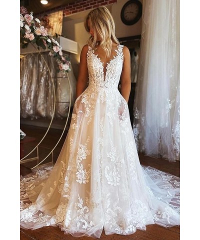 New Women's Long Sleeves O Neck Lace Ball Gown Wedding Dress Bridal Gowns R12 Rwd77 -Ivory $57.60 Dresses