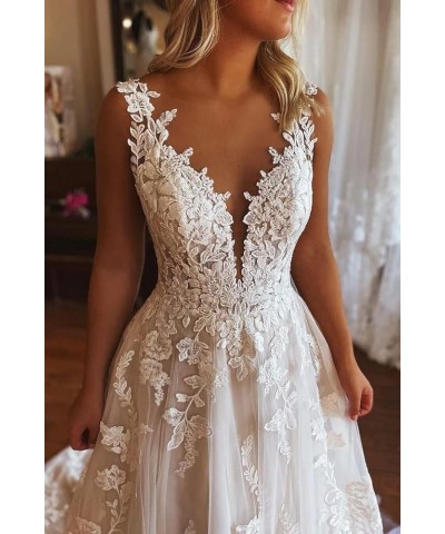 New Women's Long Sleeves O Neck Lace Ball Gown Wedding Dress Bridal Gowns R12 Rwd77 -Ivory $57.60 Dresses