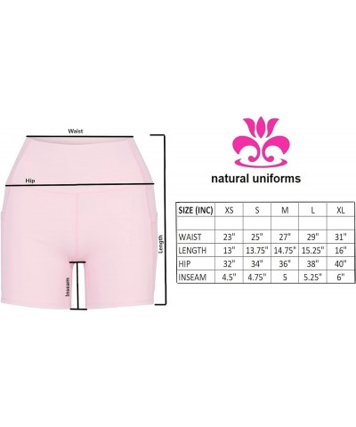 Women's High Waist Yoga Shorts with Tummy Control Purple $9.15 Activewear