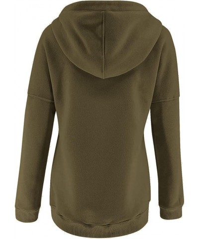 Women's Fall Sweatshirt 2023 Casual Fashion Solid Color Long Sleeve Pullover Hoodies Sweatshirts, S-2XL 2-army Green $6.90 Ho...