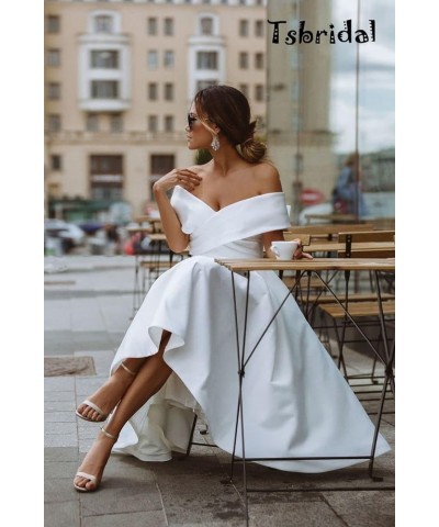 Women V Neck Bridesmaid Dresses Pockets Off Shoulder Wedding Party Dress Teal Lace Up Back $36.12 Dresses