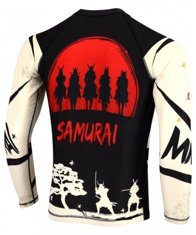 Long Sleeve MMA Rash Guard UFC Cage Fight BJJ Wear No Gi Training Shirts Samurai $12.92 Shorts