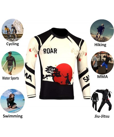 Long Sleeve MMA Rash Guard UFC Cage Fight BJJ Wear No Gi Training Shirts Samurai $12.92 Shorts