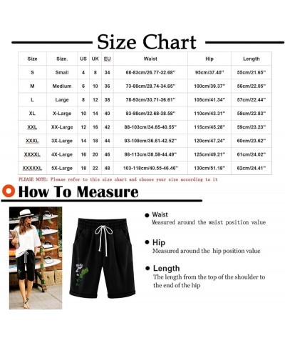 Dressy Summer 2023 Women Graphic Print Cotton Linen Shorts Fashion Casual New Fitted Bermuda Shorts Knee Length Shorts Navy 4...