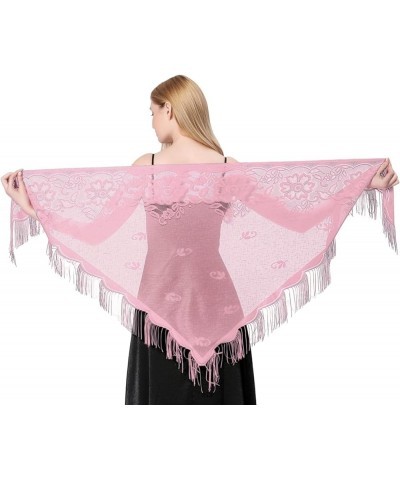 Lace Scarf Shawls and Wraps Capes for Evening Wedding Guest Dresses Date Night Out Wear Gifts for Women Her 14 Colors Pink $7...