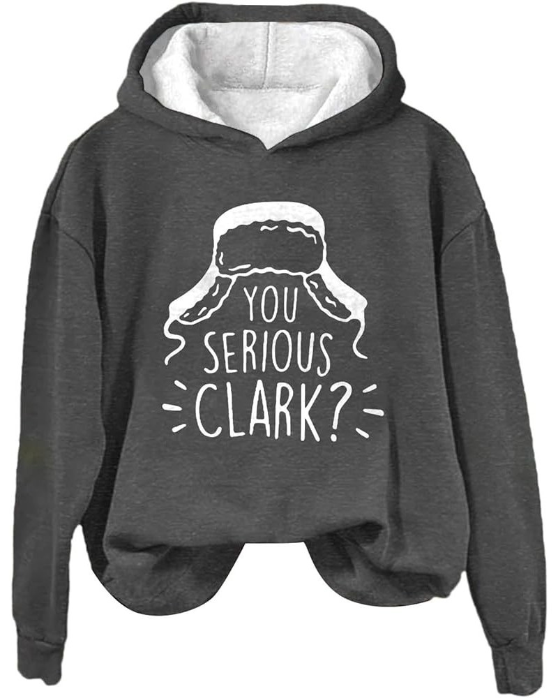 Womens Oversized Sweatshirts Hoodies Long Sleeve |IT'S A BEAUT CLARK|Sweaters For Women Sweatshirt Sweatshirts Z1-dark Gray $...