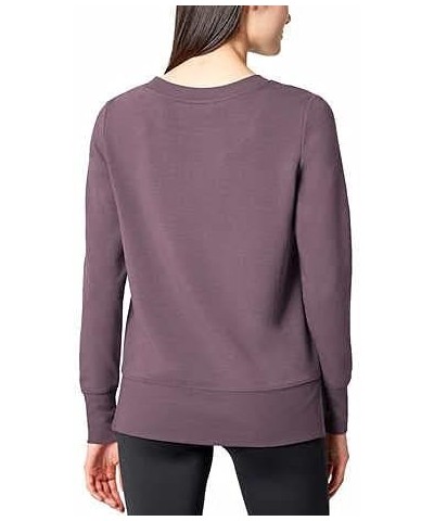 Ladies' Lightweight Crewneck Brushed Tunic Sweatshirt Shadow Plum $15.61 Hoodies & Sweatshirts