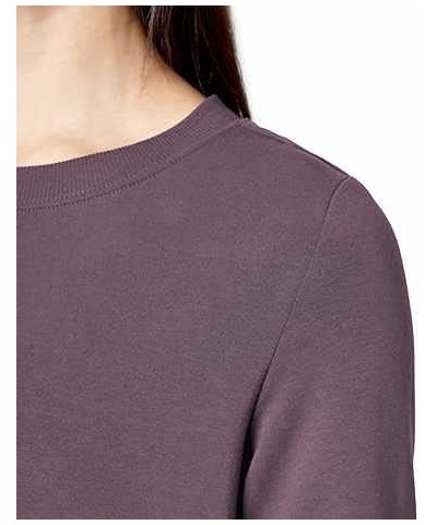 Ladies' Lightweight Crewneck Brushed Tunic Sweatshirt Shadow Plum $15.61 Hoodies & Sweatshirts