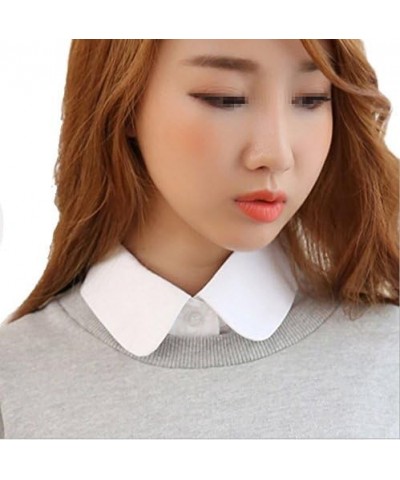 Women's Fake Collar Detachable Dickey Collar Blouse Half Shirts False Collar, White $8.24 Tops