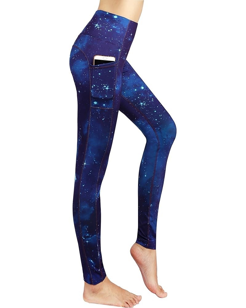 Womens Printed Tummy Control Yoga Workout Leggings Pocket 01printed95 $15.65 Activewear