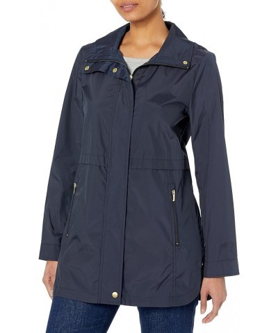 Women's Adjustable Packable Unlined Coat Indigo $31.84 Jackets