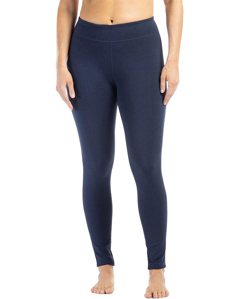 Women's Ecofabric Ankle Length Legging with Back Pockets Navy $28.08 Leggings