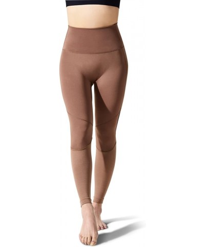 20-30 mmHg Compression Leggings Rise Pant 26" for Women - Yoga Gym Running Training Coca Brown $54.08 Activewear