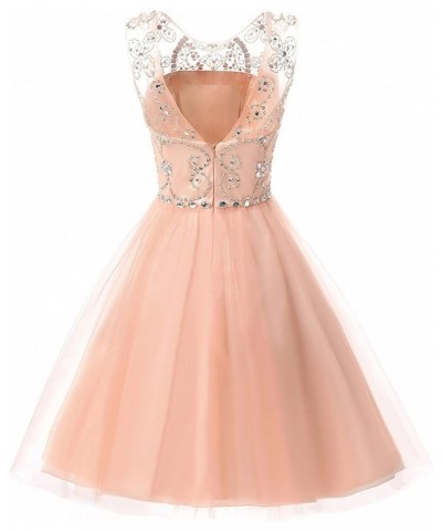 Women's Short Tulle Beading Homecoming Dresses 2022 Prom Party Gowns 133-gold $20.24 Dresses